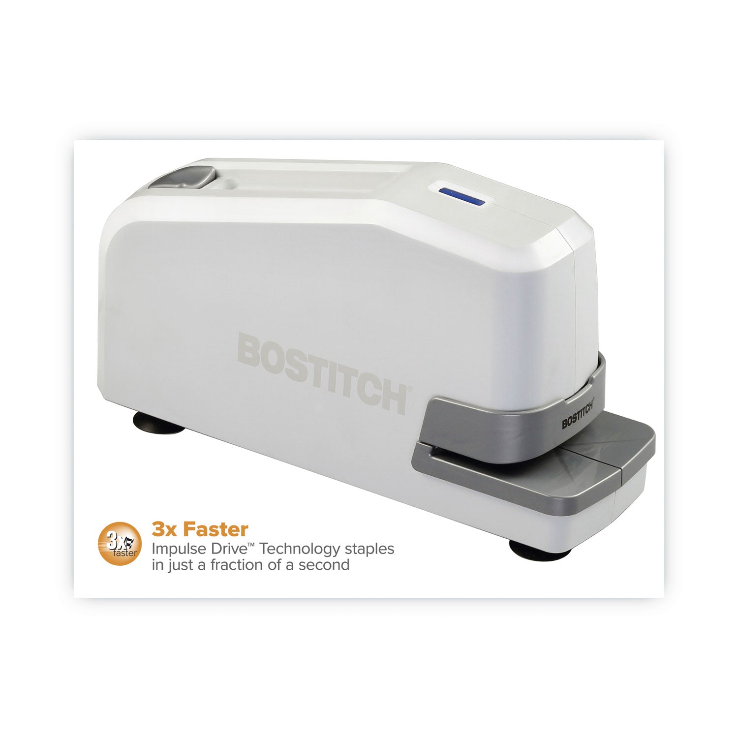 Impulse 30 Electric Stapler, 30-Sheet Capacity, White -