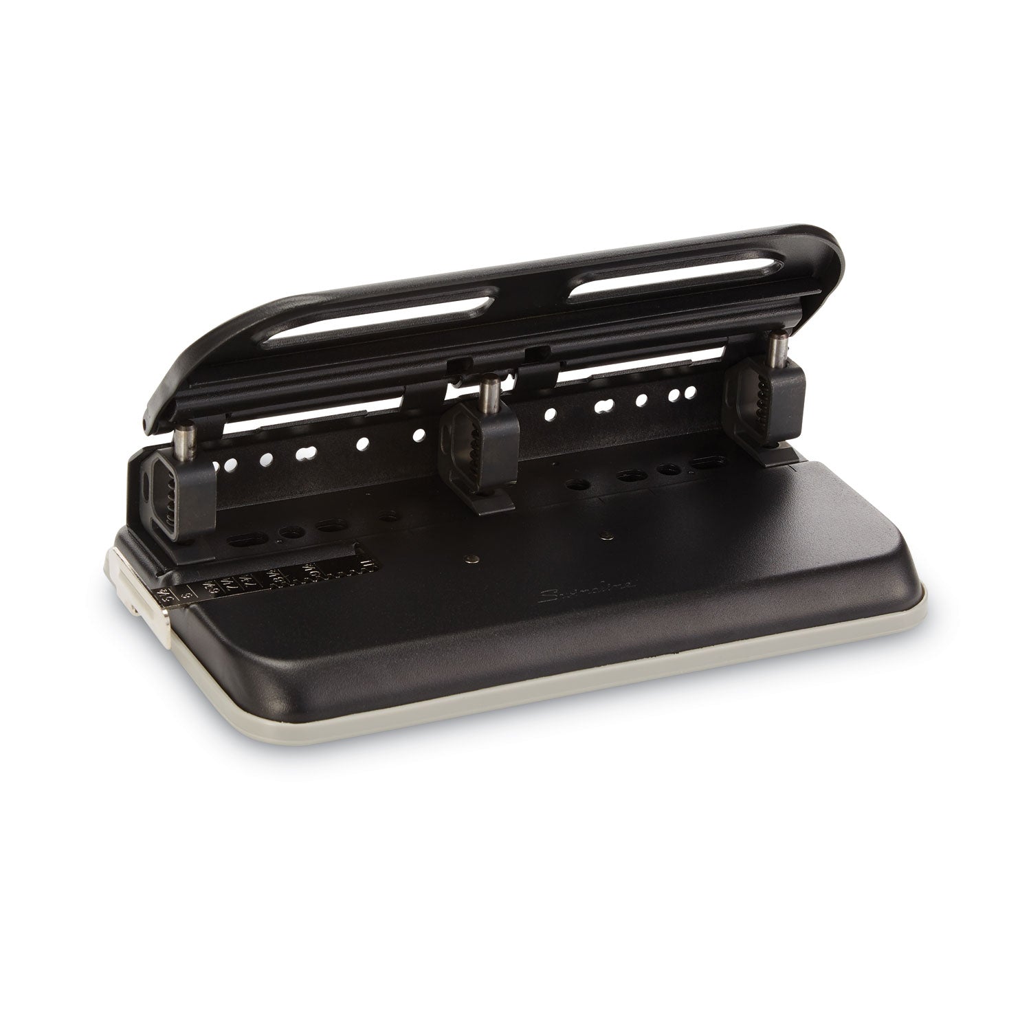 24-Sheet Easy Touch Two- to Seven-Hole Precision-Pin Punch, 9/32" Holes, Black -