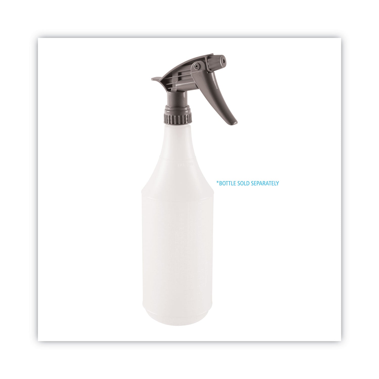 Chemical-Resistant Trigger Sprayer 320CR, 9.5" Tube, Gray, 24/Carton -