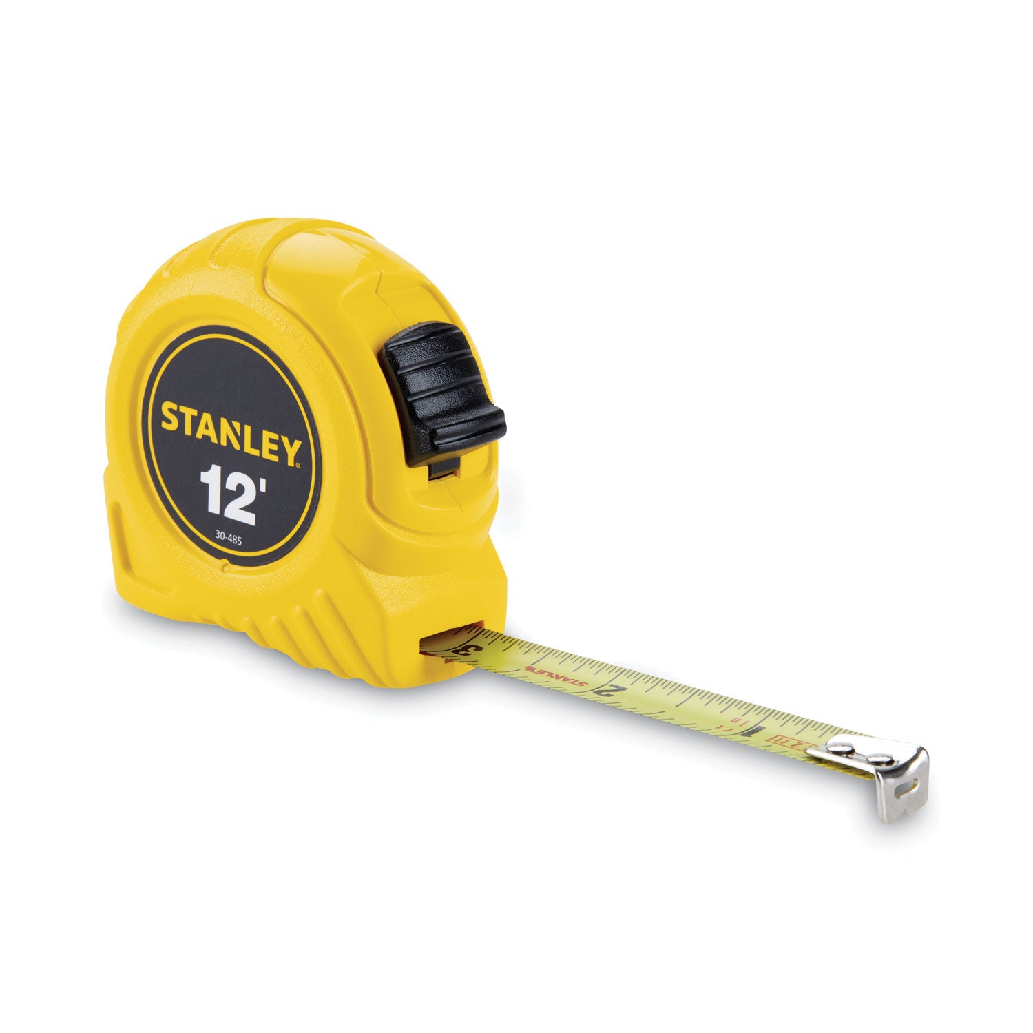power-return-tape-measure-w-belt-clip-0-12ft-yellow_bos30485 - 2