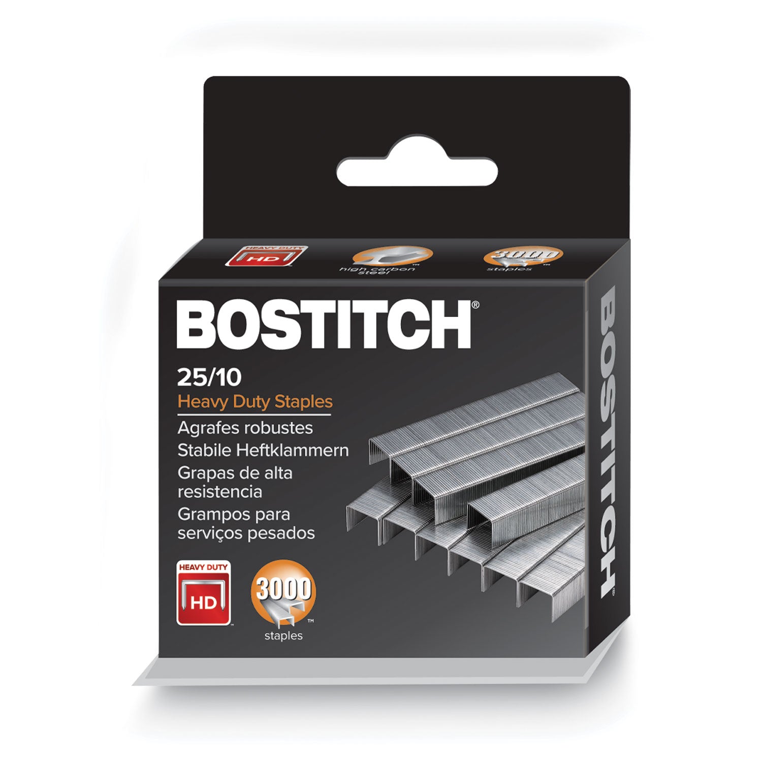 Premium High-Capacity Staples, 0.38" Leg, 0.5" Crown, Steel, 3,000/Box -