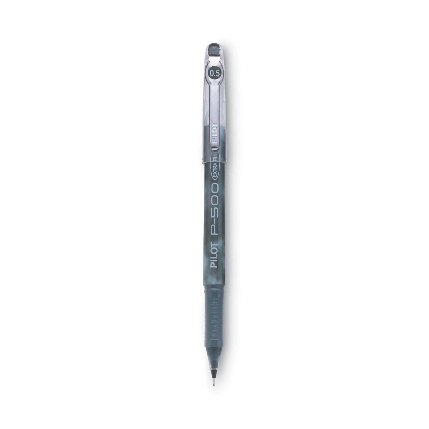 Precise P-500 Gel Pen, Stick, Extra-Fine 0.5 mm, Black Ink, Black Barrel, Dozen -