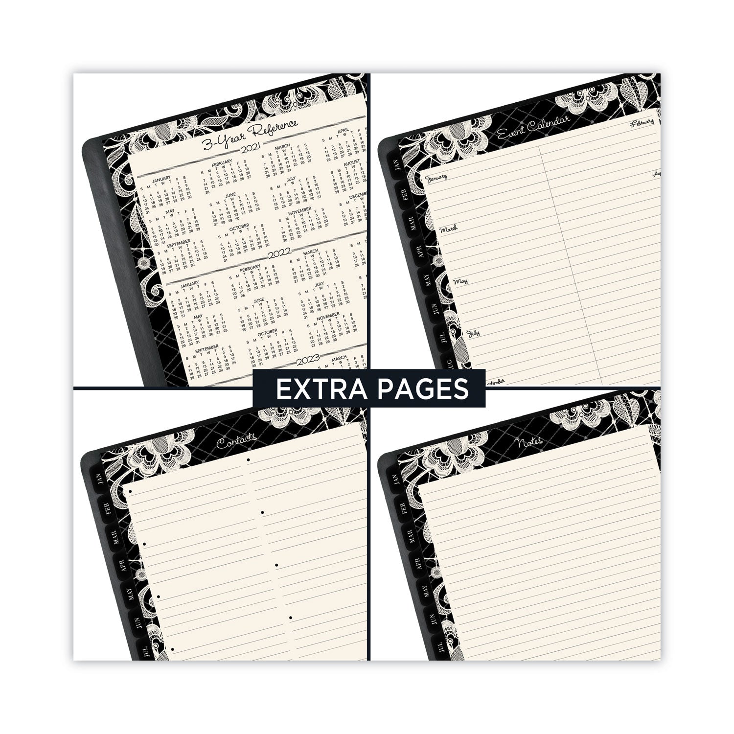 lacey-weekly-block-format-professional-appointment-book-lacey-artwork-11-x-85-black-white-13-month-jan-jan-2024-2025_aag541905 - 5