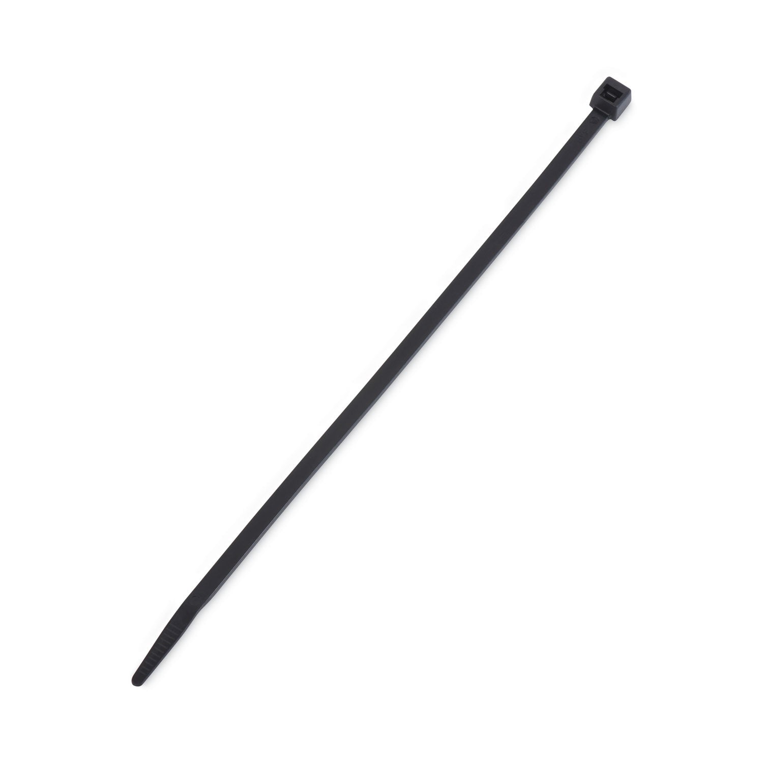 Nylon Cable Ties, 8 x 0.19, 50 lb, Black, 1,000/Pack -
