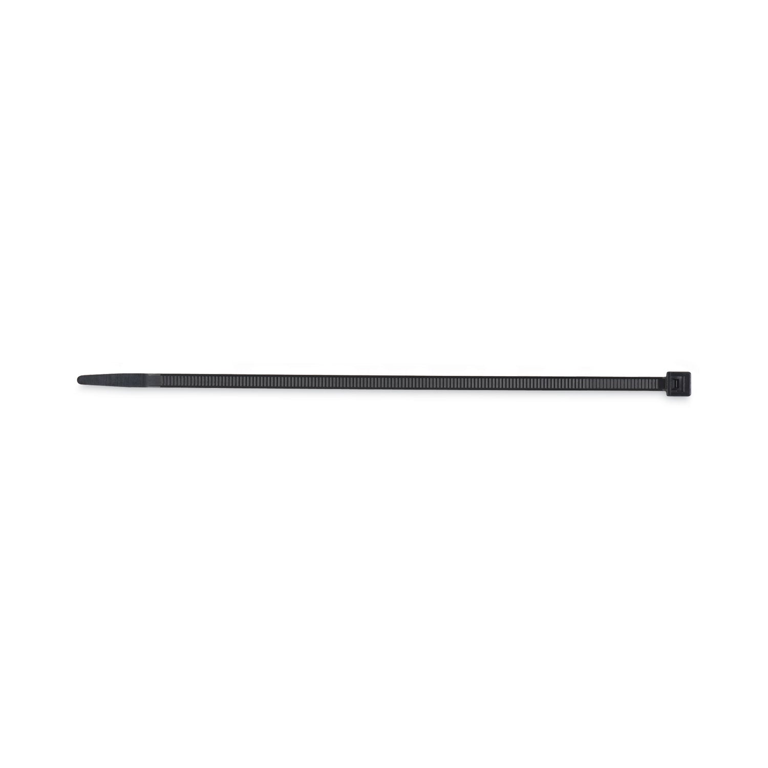 Nylon Cable Ties, 8 x 0.19, 50 lb, Black, 1,000/Pack -