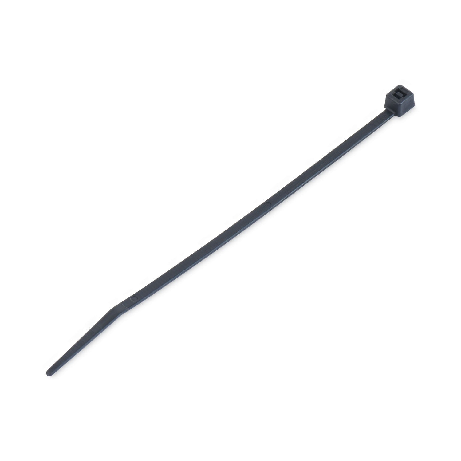 Nylon Cable Ties, 4 x 0.06, 18 lb, Black, 1,000/Pack -