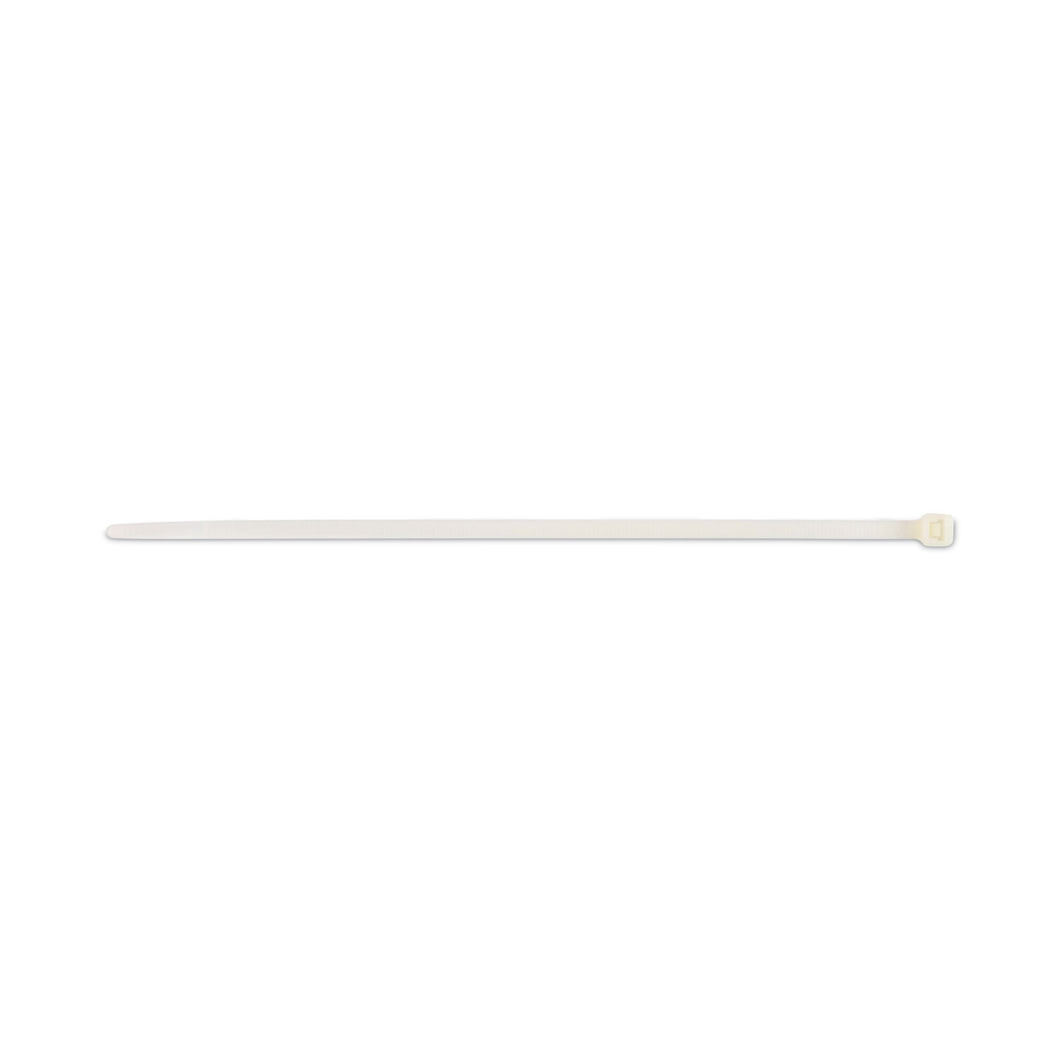 Nylon Cable Ties, 8 x 0.19, 50 lb, Natural, 1,000/Pack -