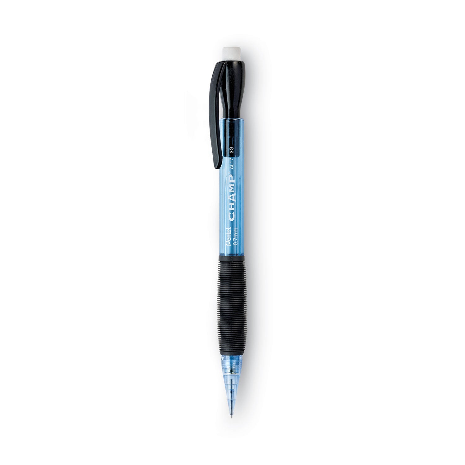 Champ Mechanical Pencil, 0.7 mm, HB (#2), Black Lead, Blue Barrel, Dozen -