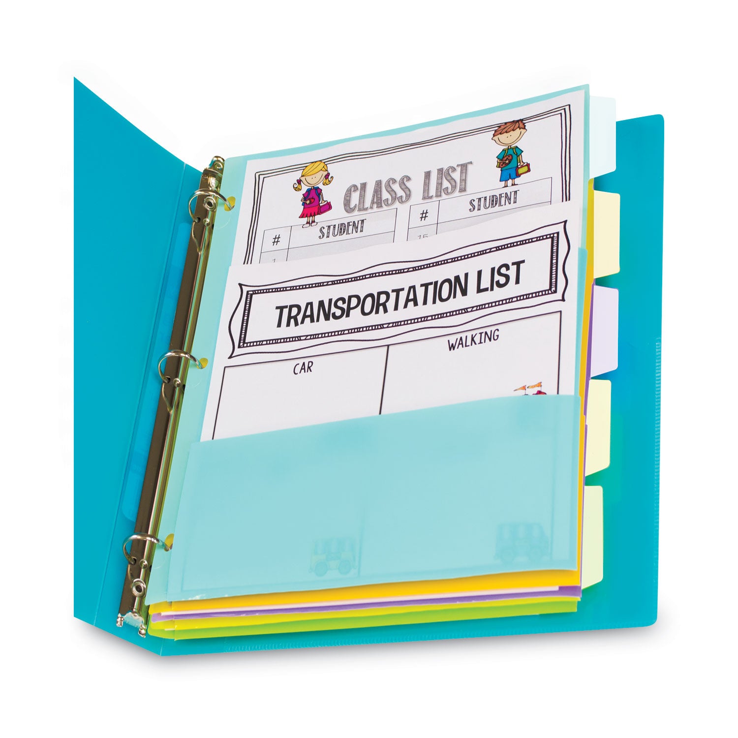 index-dividers-with-multi-pockets-5-tab-115-x-10-assorted-1-set_cli07650 - 2