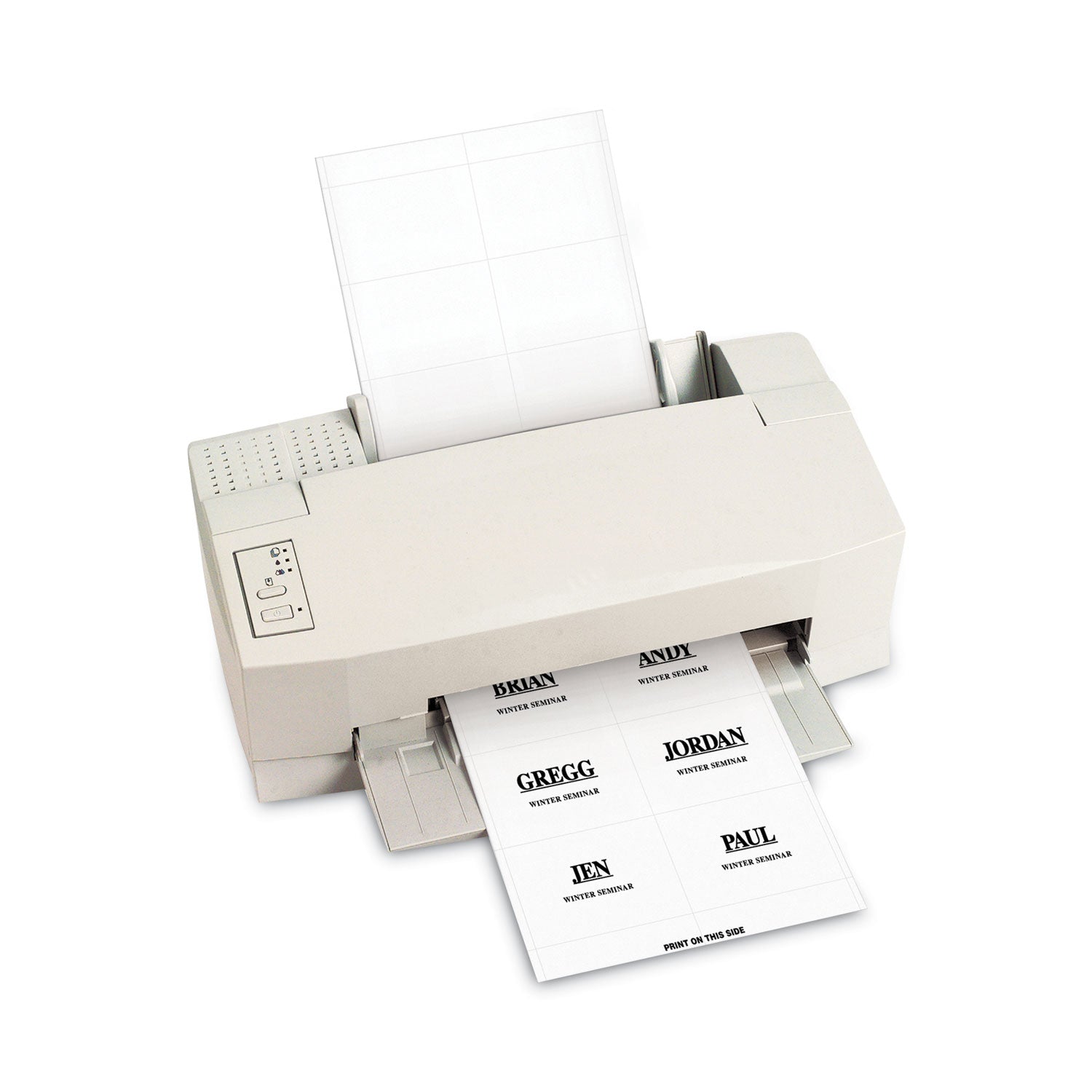 Name Badge Inserts, 4 x 3, White, 60/Pack -
