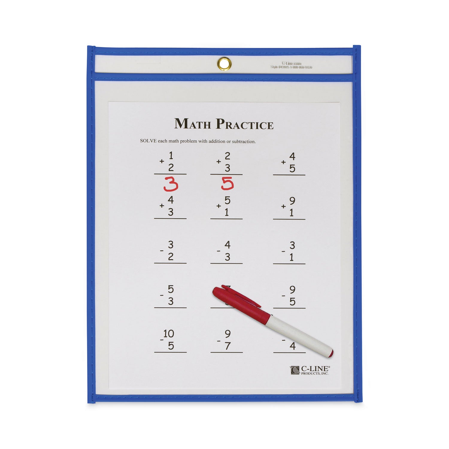 stitched-shop-ticket-holders-top-load-super-heavy-clear-9-x-12-inserts-15-box_cli43915 - 2