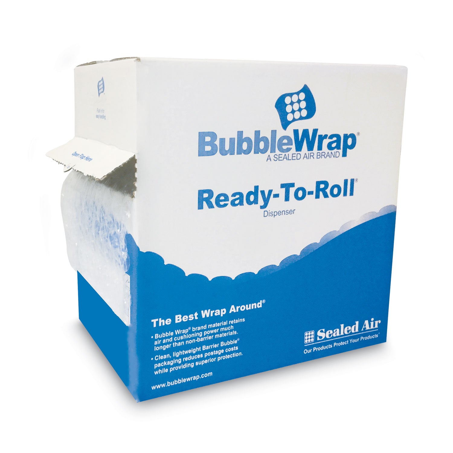 Bubble Wrap Cushion Bubble Roll, 0.5" Thick, 12" x 65 ft -
