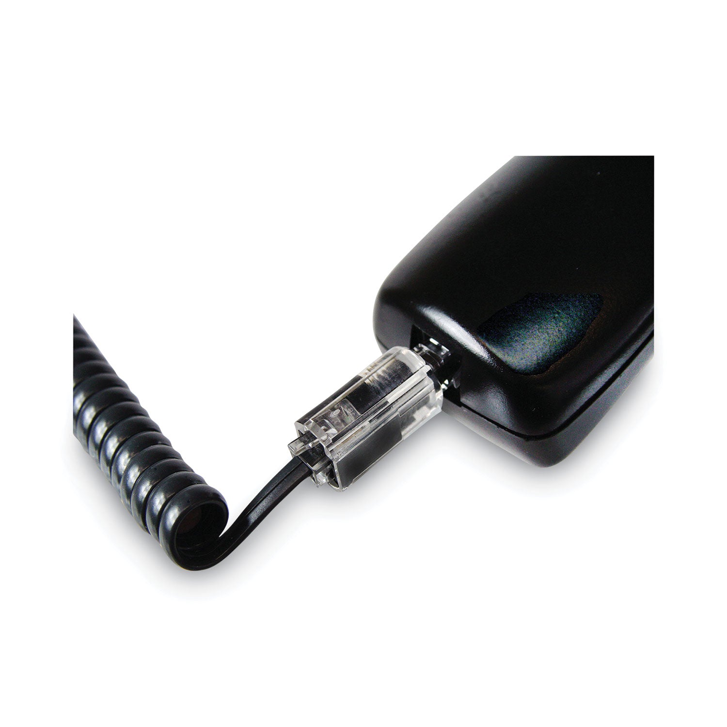 Rotating 360 Telephone Cord Detangler, Clear/Black -