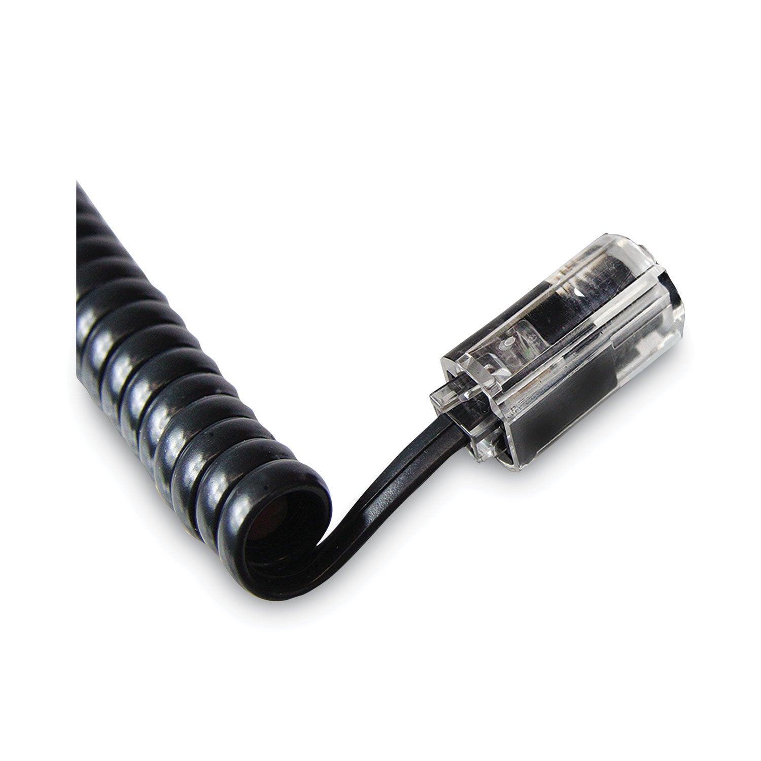 Rotating 360 Telephone Cord Detangler, Clear/Black -