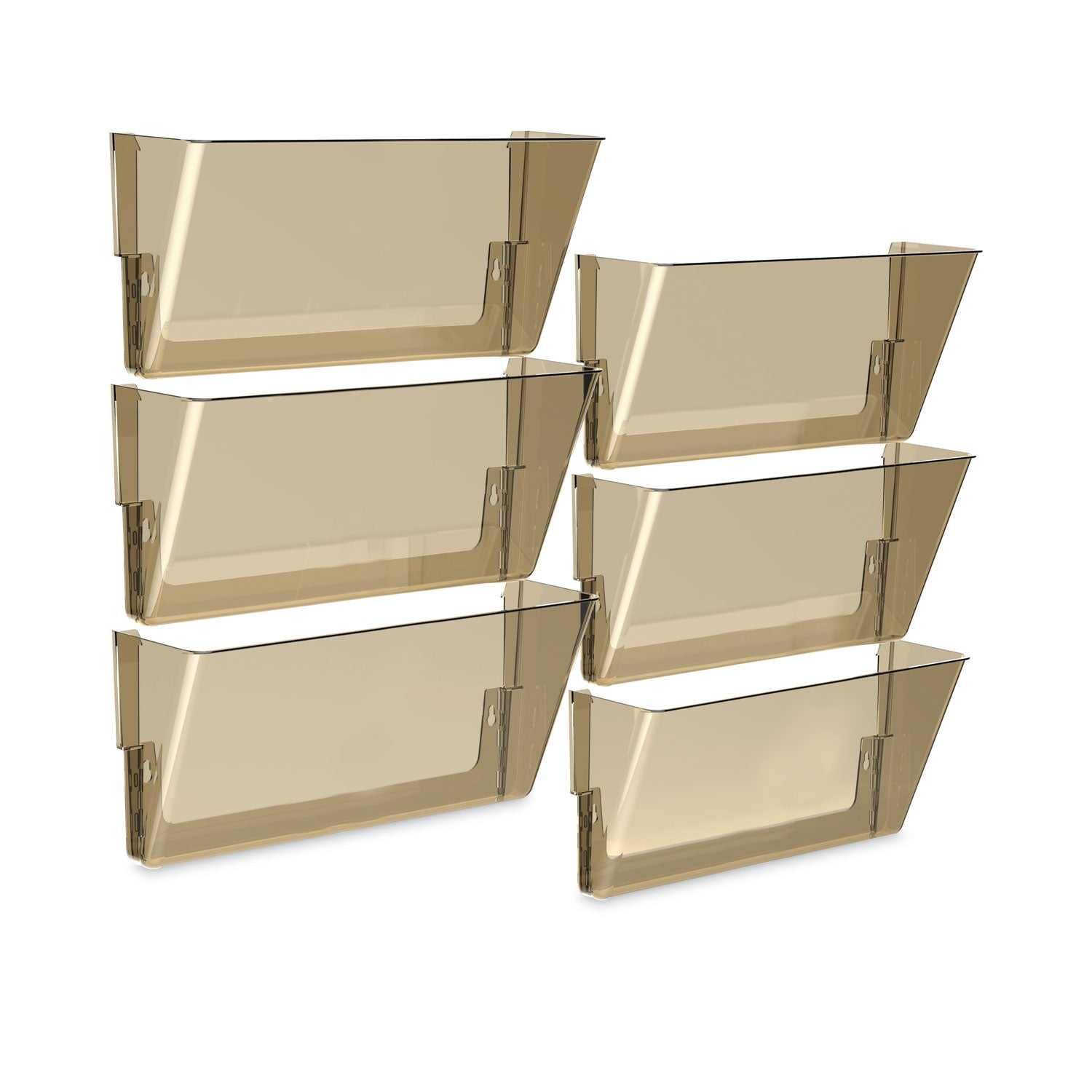 Wall File, Legal Size, 16" x 4" x 7", Smoke -