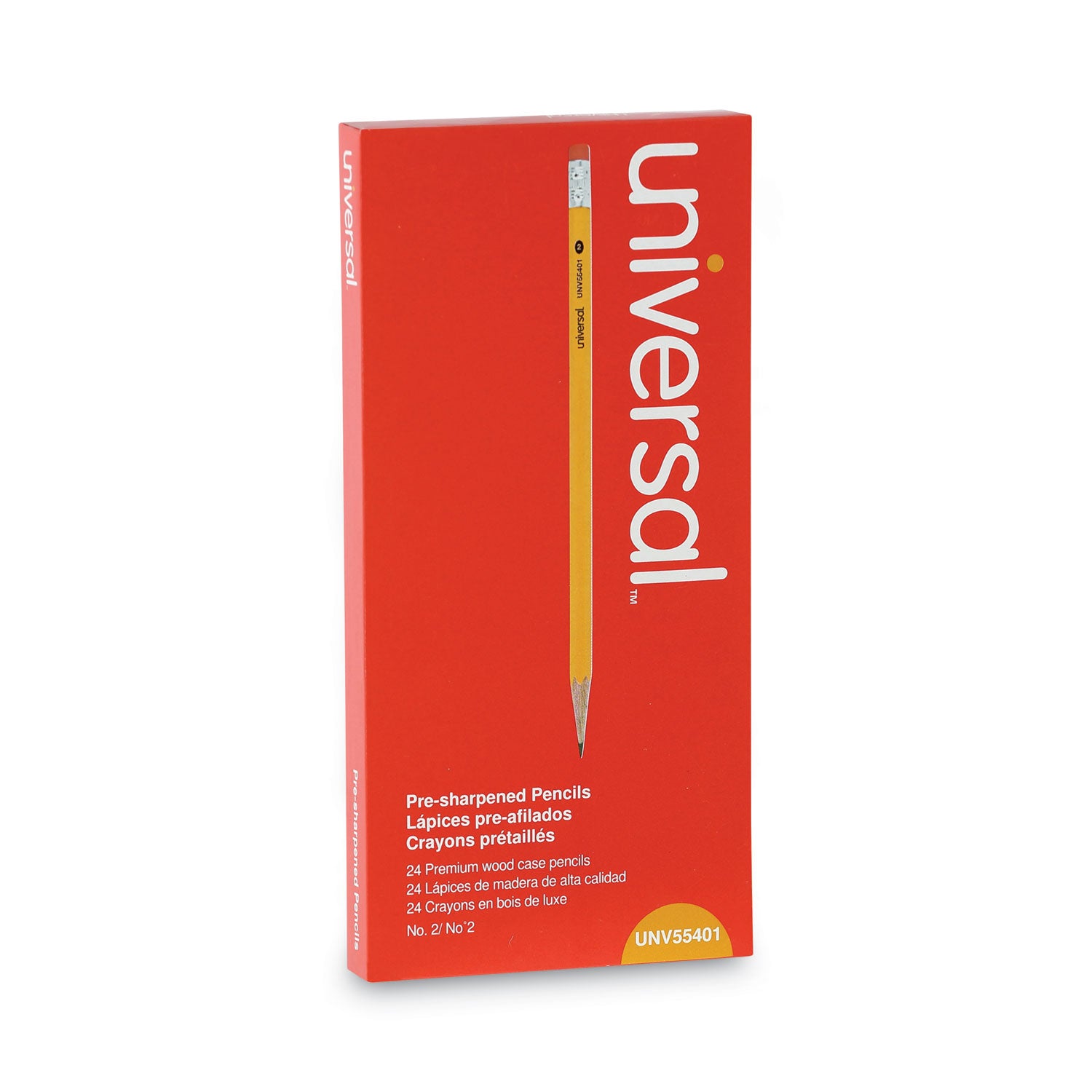 #2-pre-sharpened-woodcase-pencil-hb-#2-black-lead-yellow-barrel-24-pack_unv55401 - 2