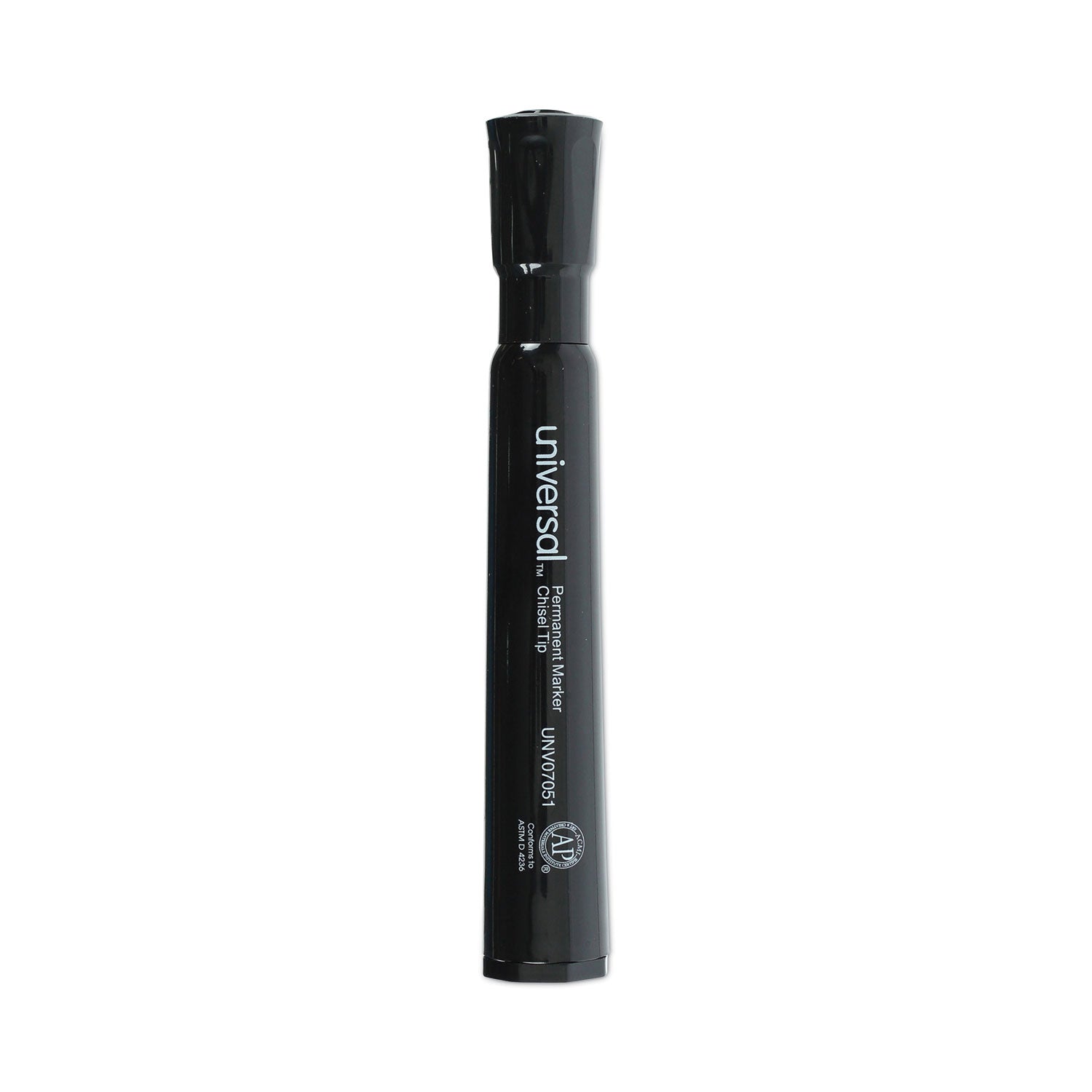 Chisel Tip Permanent Marker, Broad Chisel Tip, Black, Dozen -
