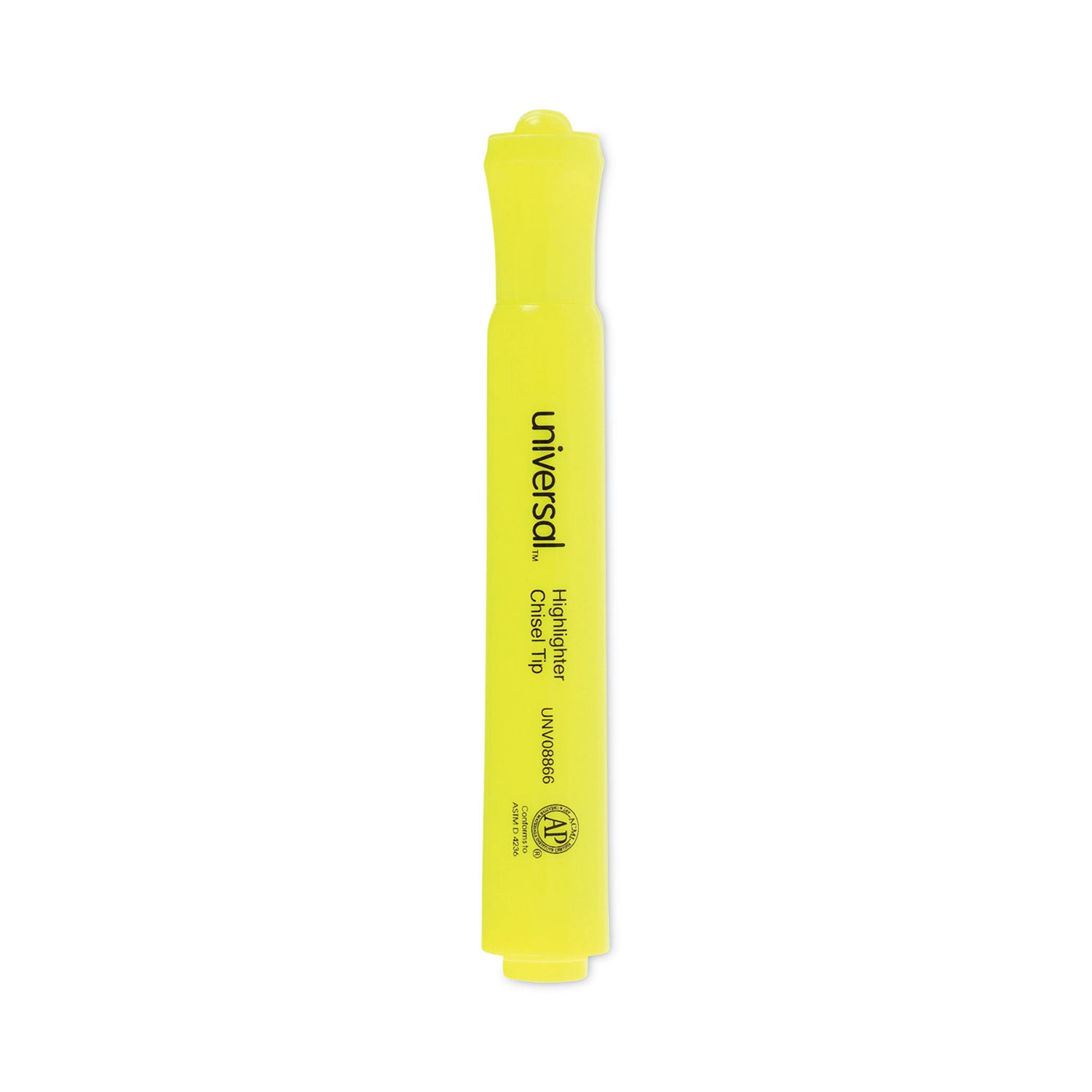 desk-highlighter-value-pack-fluorescent-yellow-ink-chisel-tip-yellow-barrel-36-pack_unv08866 - 1