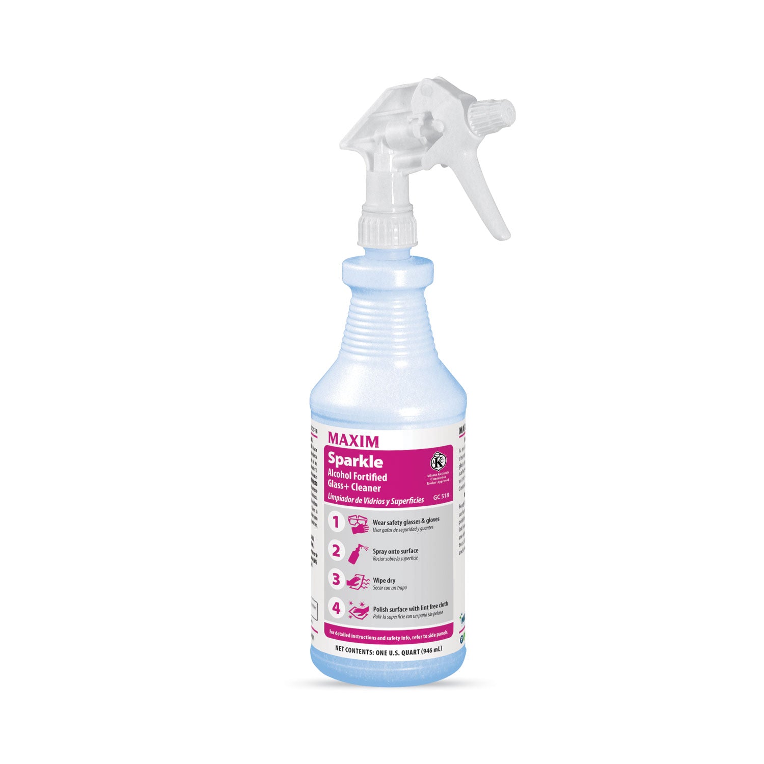 rtu-sparkle-glass-cleaner-safe-to-ship-32-oz-bottle-6-carton_mlb05180086 - 1