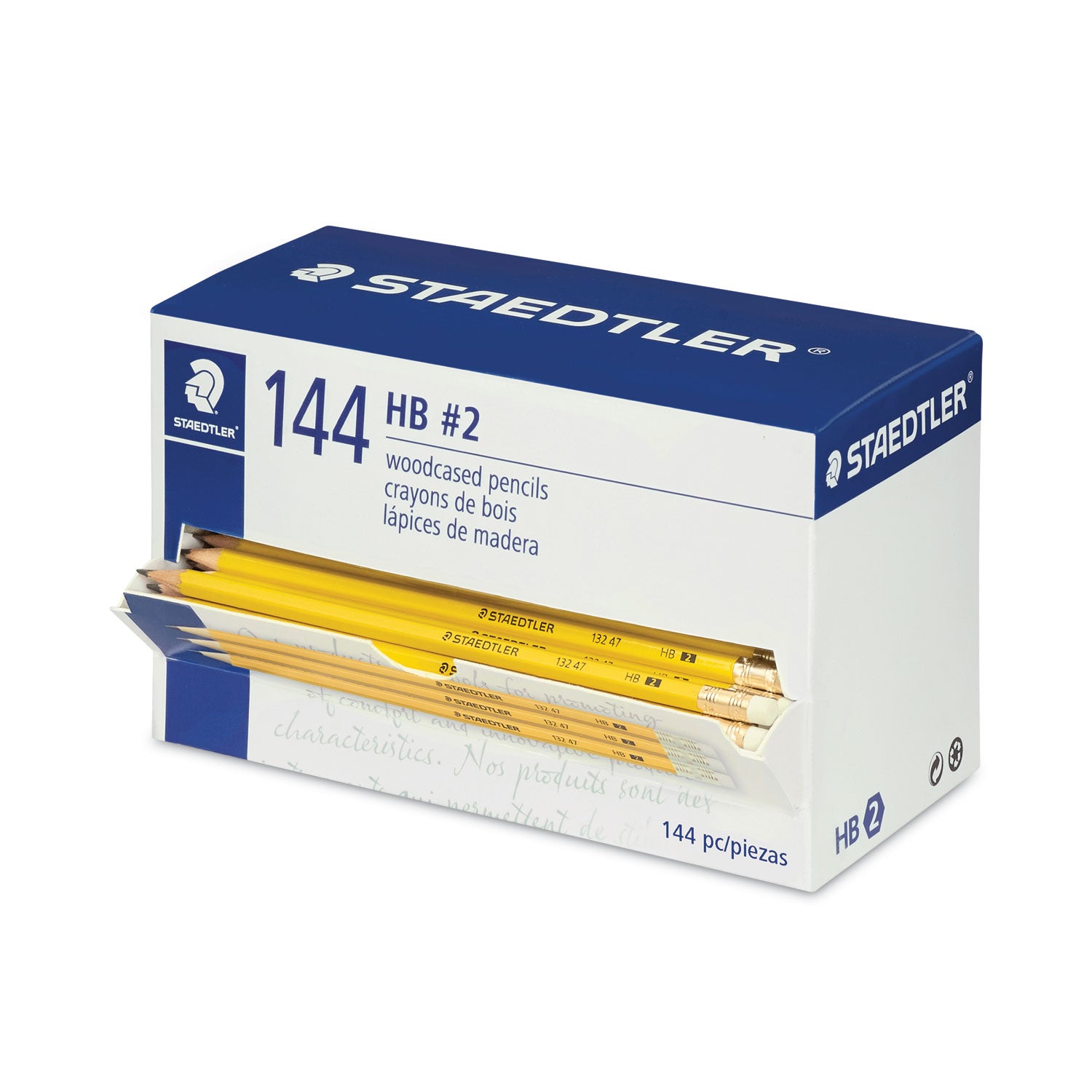 Woodcase Pencil, HB (#2), Black Lead, Yellow Barrel, 144/Pack -