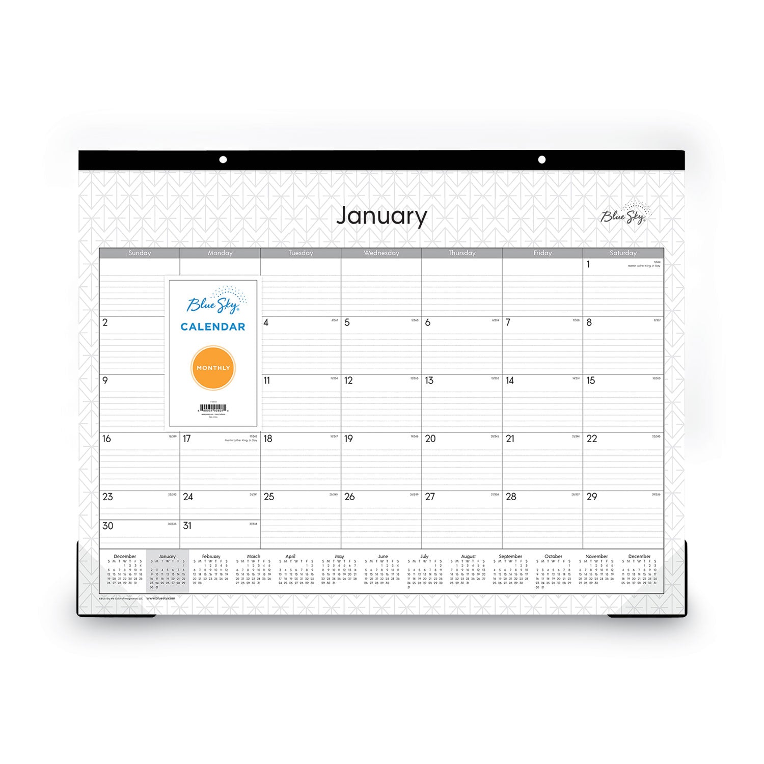 enterprise-desk-pad-geometric-artwork-22-x-17-white-gray-sheets-black-binding-clear-corners-12-month-jan-dec-2024_bls111294 - 2