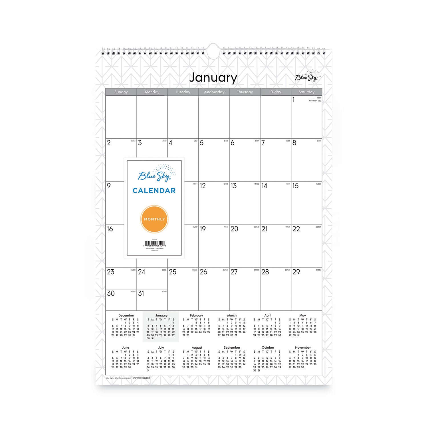 enterprise-wall-calendar-enterprise-geometric-artwork-12-x-17-white-gray-sheets-12-month-jan-to-dec-2024_bls117373 - 2