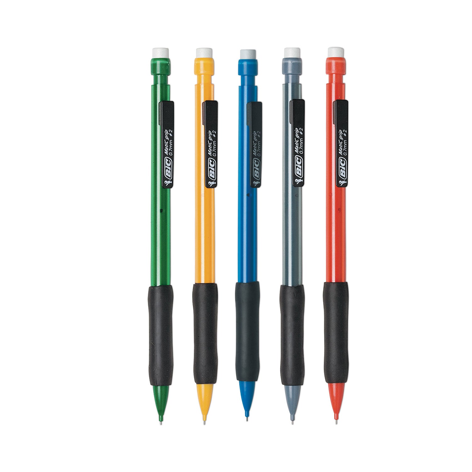 Xtra-Comfort Mechanical Pencil, 0.7 mm, HB (#2), Black Lead, Assorted Barrel Colors, Dozen -