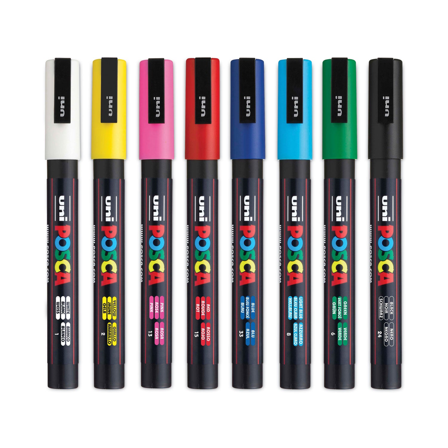 permanent-specialty-marker-fine-bullet-tip-assorted-colors-8-pack_ubcpc3m8c - 2