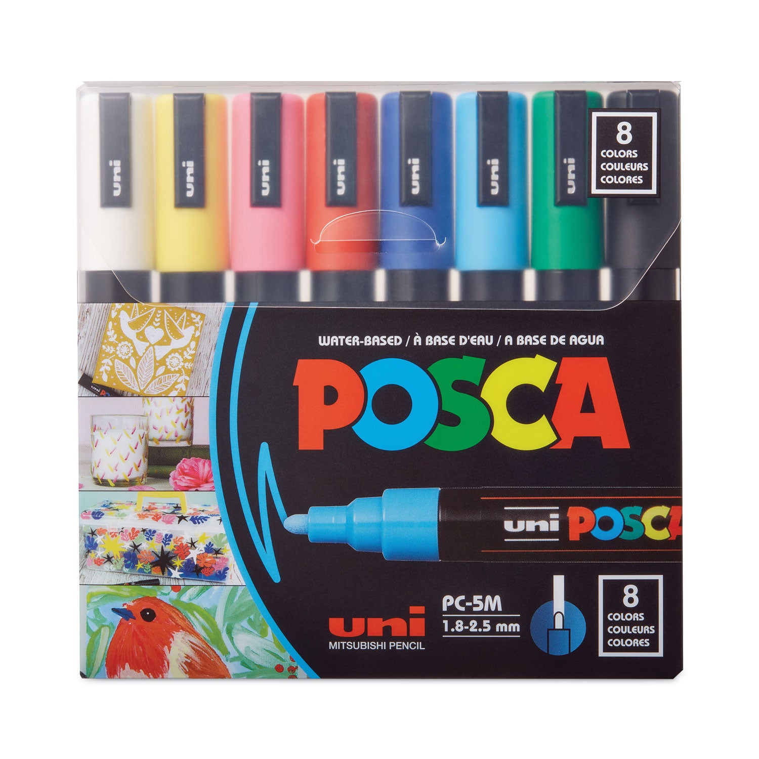 permanent-specialty-marker-medium-bullet-tip-assorted-colors-8-pack_ubcpc5m8c - 1