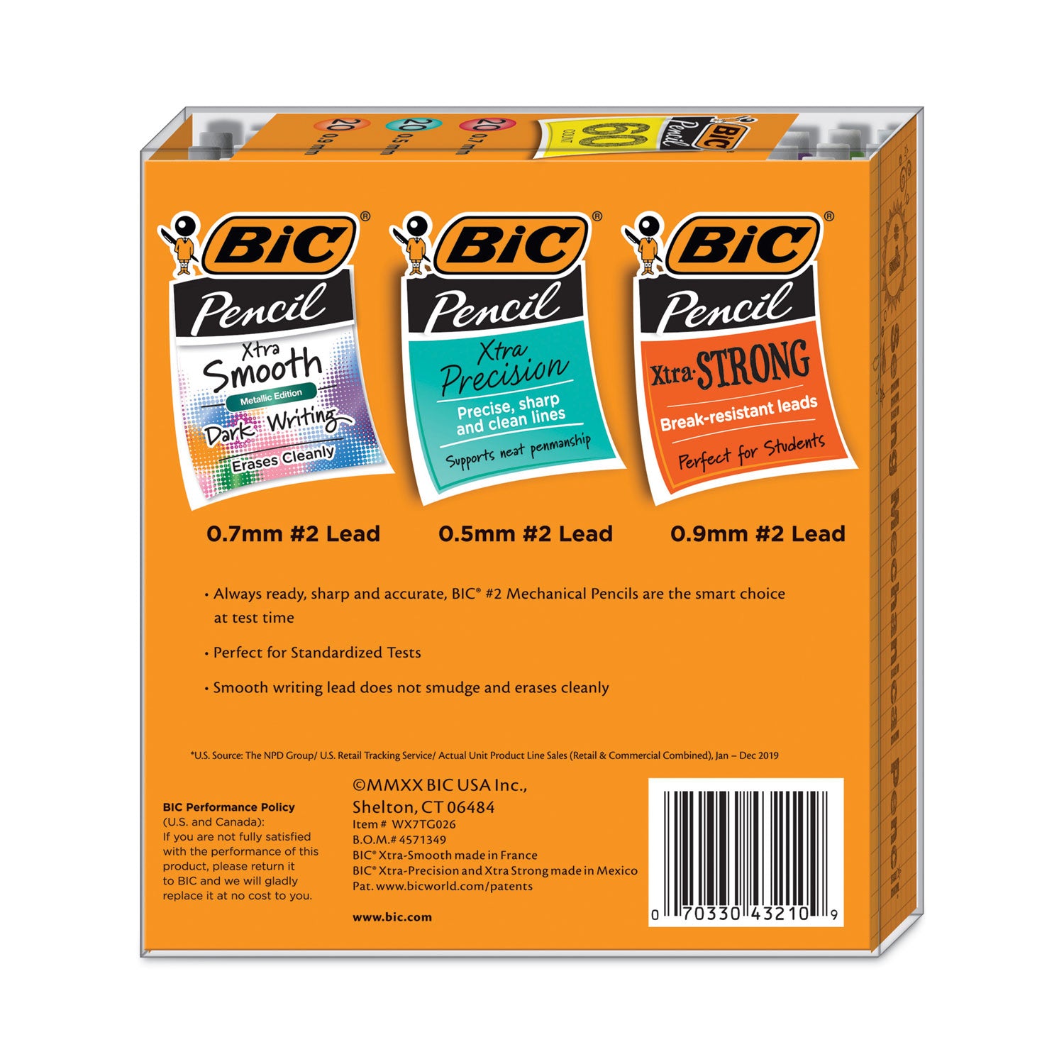 mechanical-pencil-variety-pack-assorted-graphite-diameters-hb-#2-black-lead-assorted-barrel-colors-60-pack_bicwx7tg026blk - 2