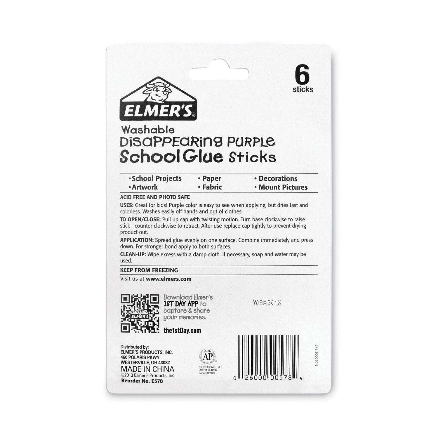 school-glue-stick-077-oz-applies-purple-dries-clear-6-pack_epie578 - 1