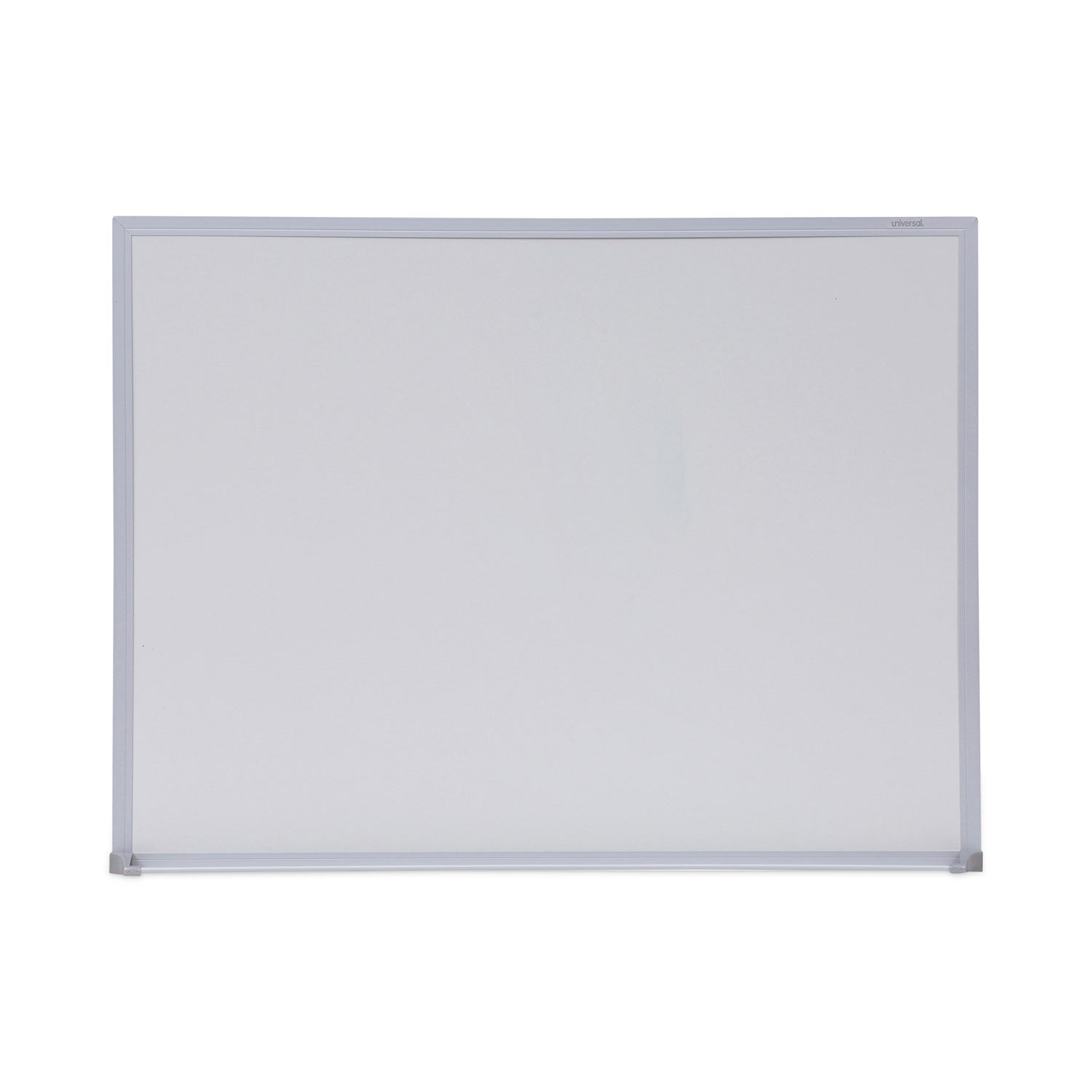 Melamine Dry Erase Board with Aluminum Frame, 24 x 18, White Surface, Anodized Aluminum Frame -