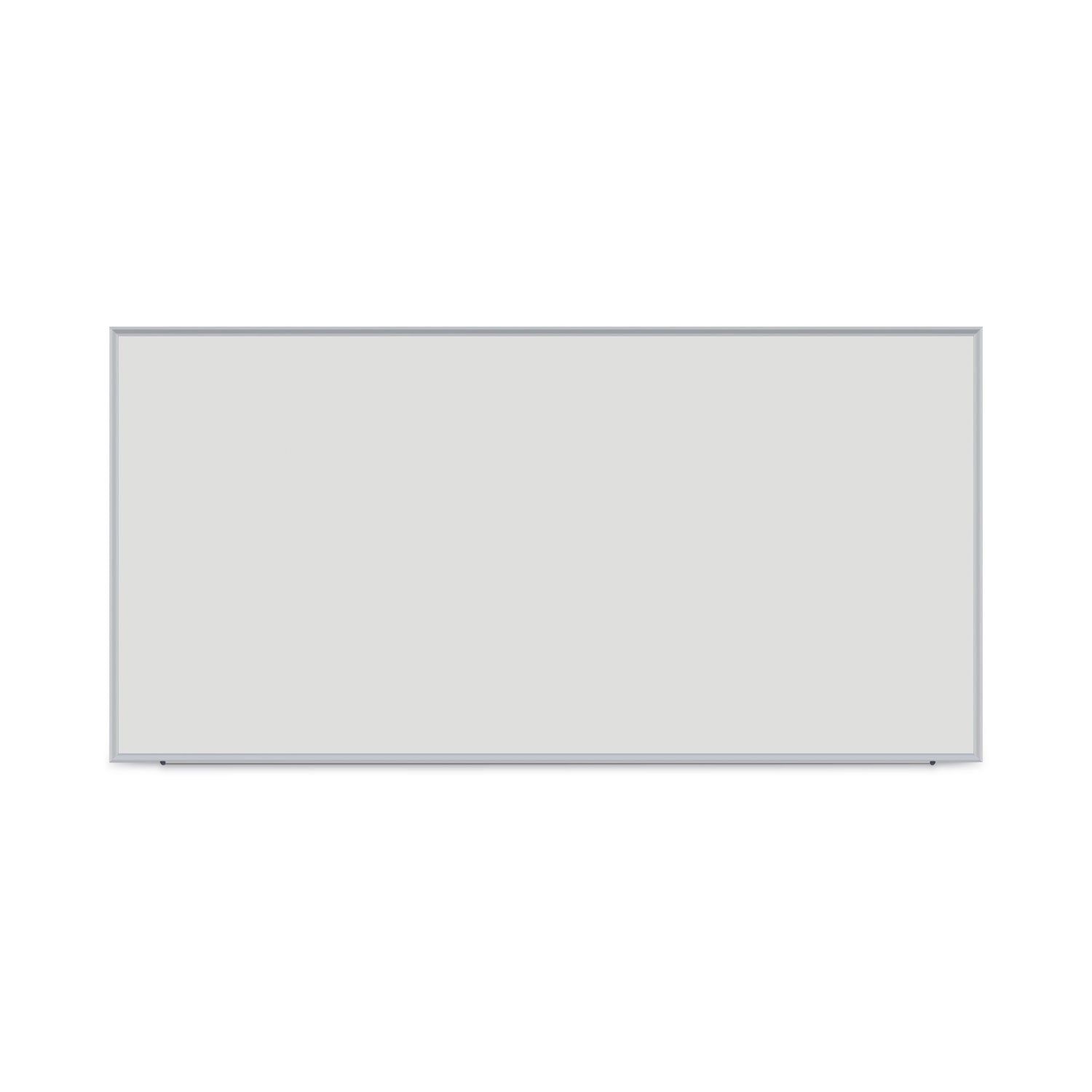 Deluxe Melamine Dry Erase Board, 96 x 48, Melamine White Surface, Silver Anodized Aluminum Frame -