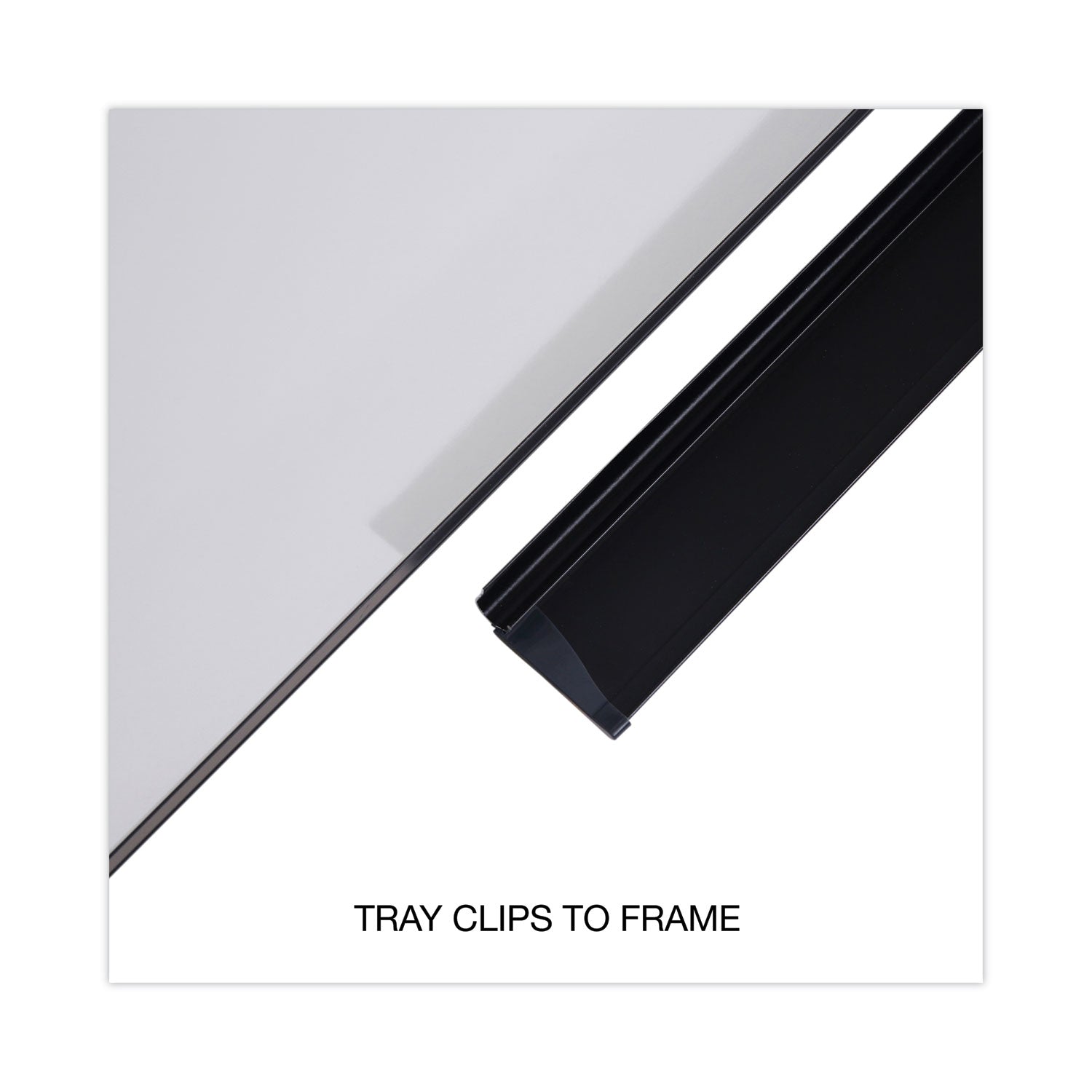 Design Series Deluxe Dry Erase Board, 36 x 24, White Surface, Black Anodized Aluminum Frame -