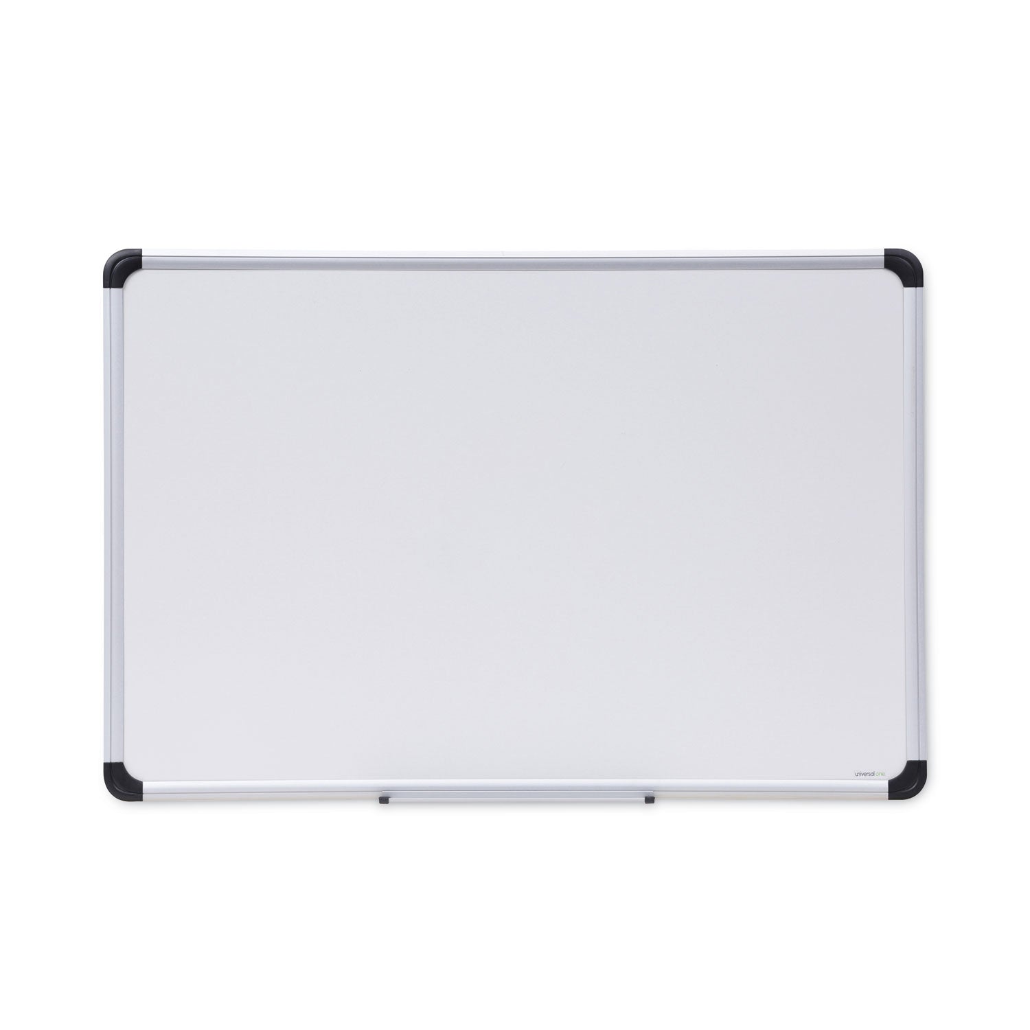 Deluxe Porcelain Magnetic Dry Erase Board, 36 x 24, White Surface, Silver/Black Aluminum Frame -