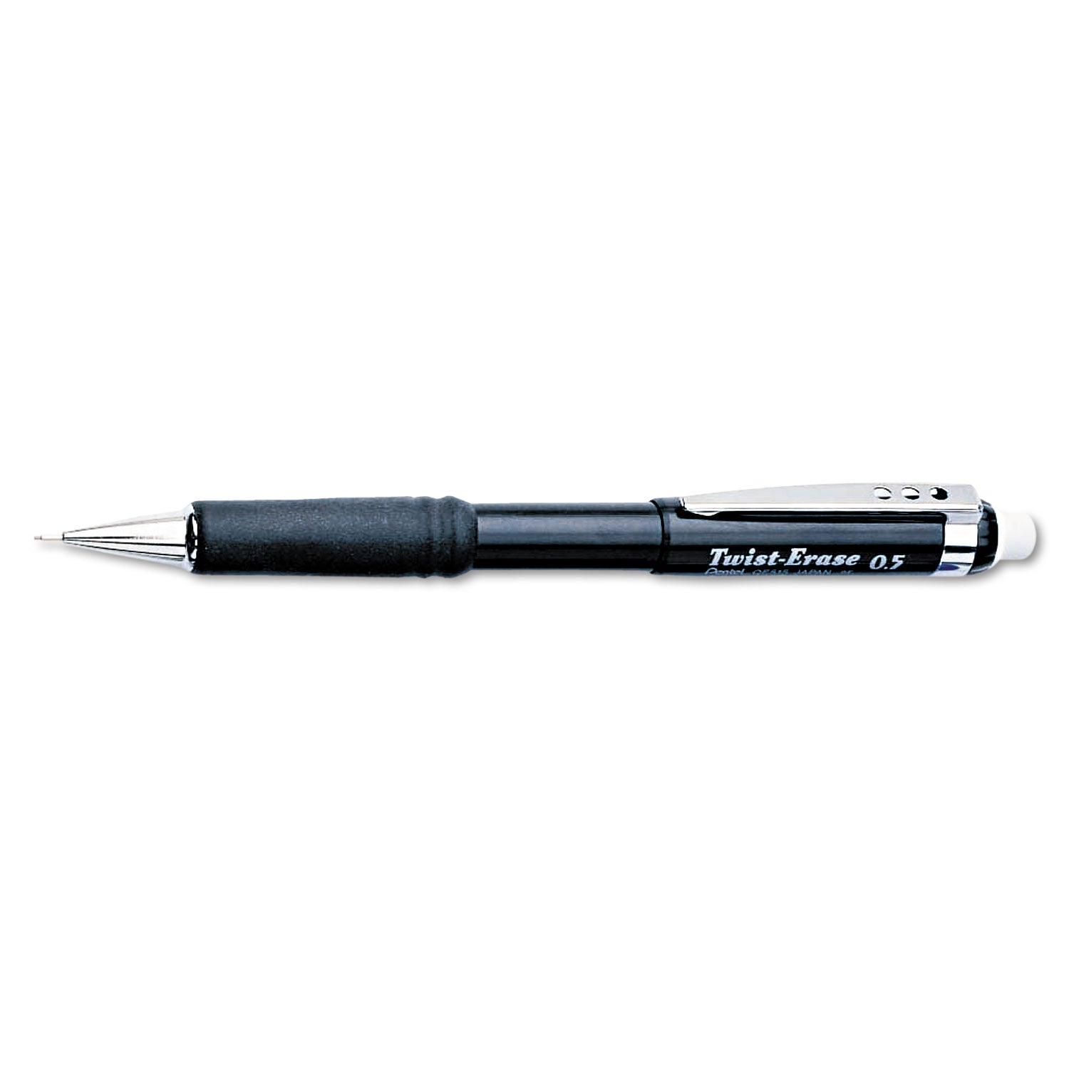Twist-Erase III Mechanical Pencil, 0.5 mm, HB (#2), Black Lead, Black Barrel -