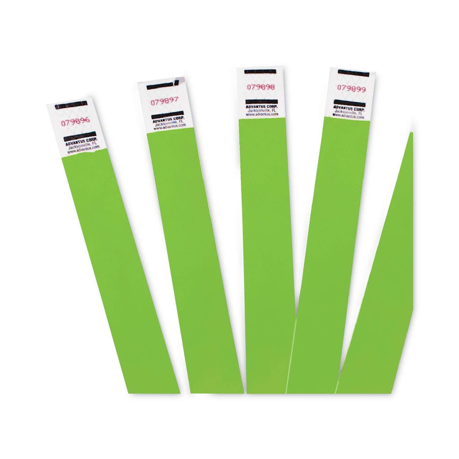 crowd-management-wristbands-sequentially-numbered-975-x-075-neon-green-500-pack_avt91122 - 2