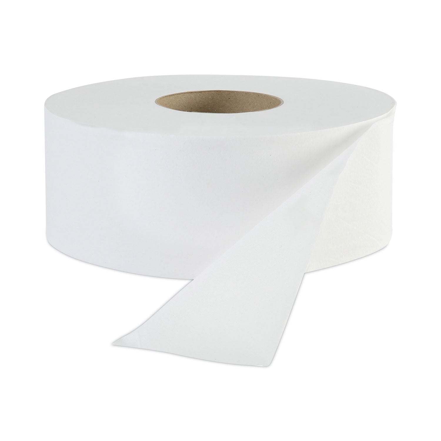 JRT Jr. Bath Tissue, Jumbo, Septic Safe, 1-Ply, White, 3.3" x 2,000 ft, 12/Carton -
