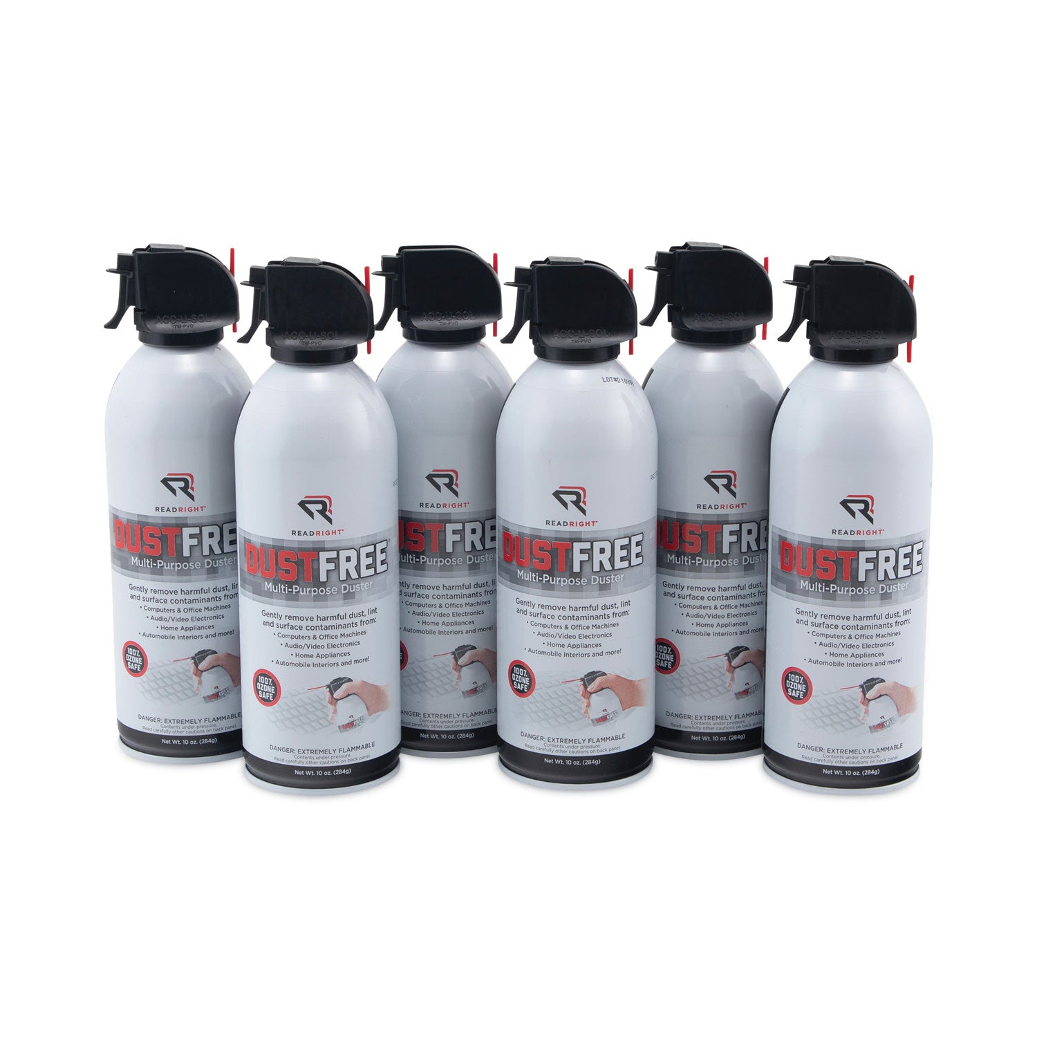 DustFree Multipurpose Duster, 10 oz Can, 6/Pack -