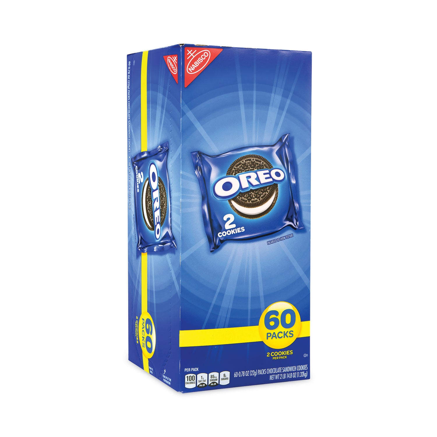 oreo-chocolate-sandwich-cookies-078-oz-pack-2-cookies-pack-60-packs-box-ships-in-1-3-business-days_grr30400072 - 1
