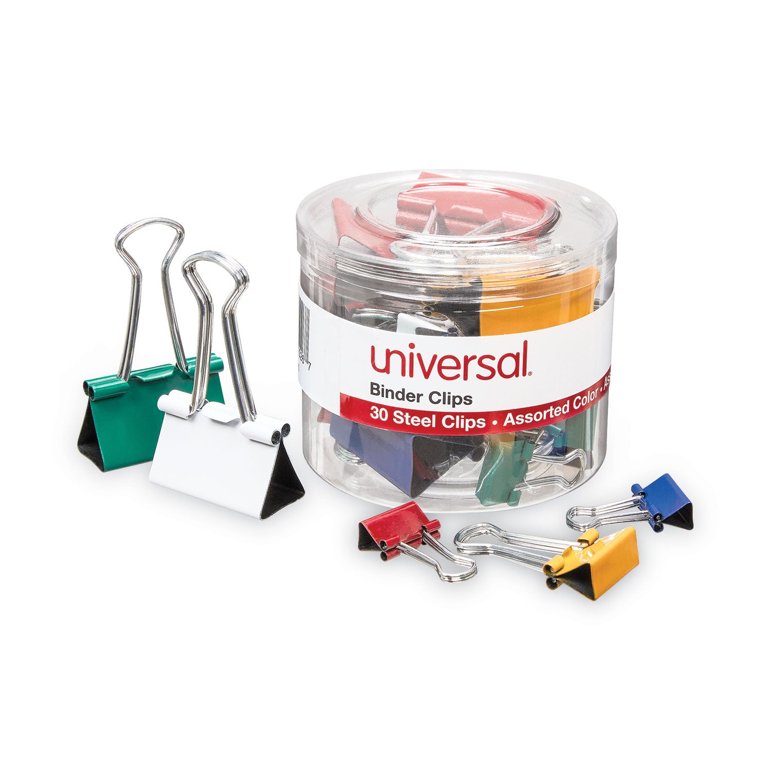 binder-clips-with-storage-tub-12-mini-05-12-small-075-6-medium-125-assorted-colors_unv31026 - 2