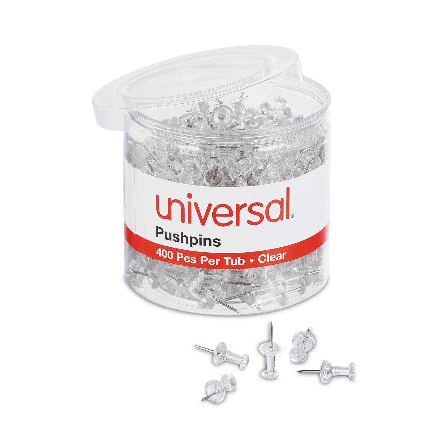 clear-push-pins-plastic-clear-038-400-pack_unv31306 - 2