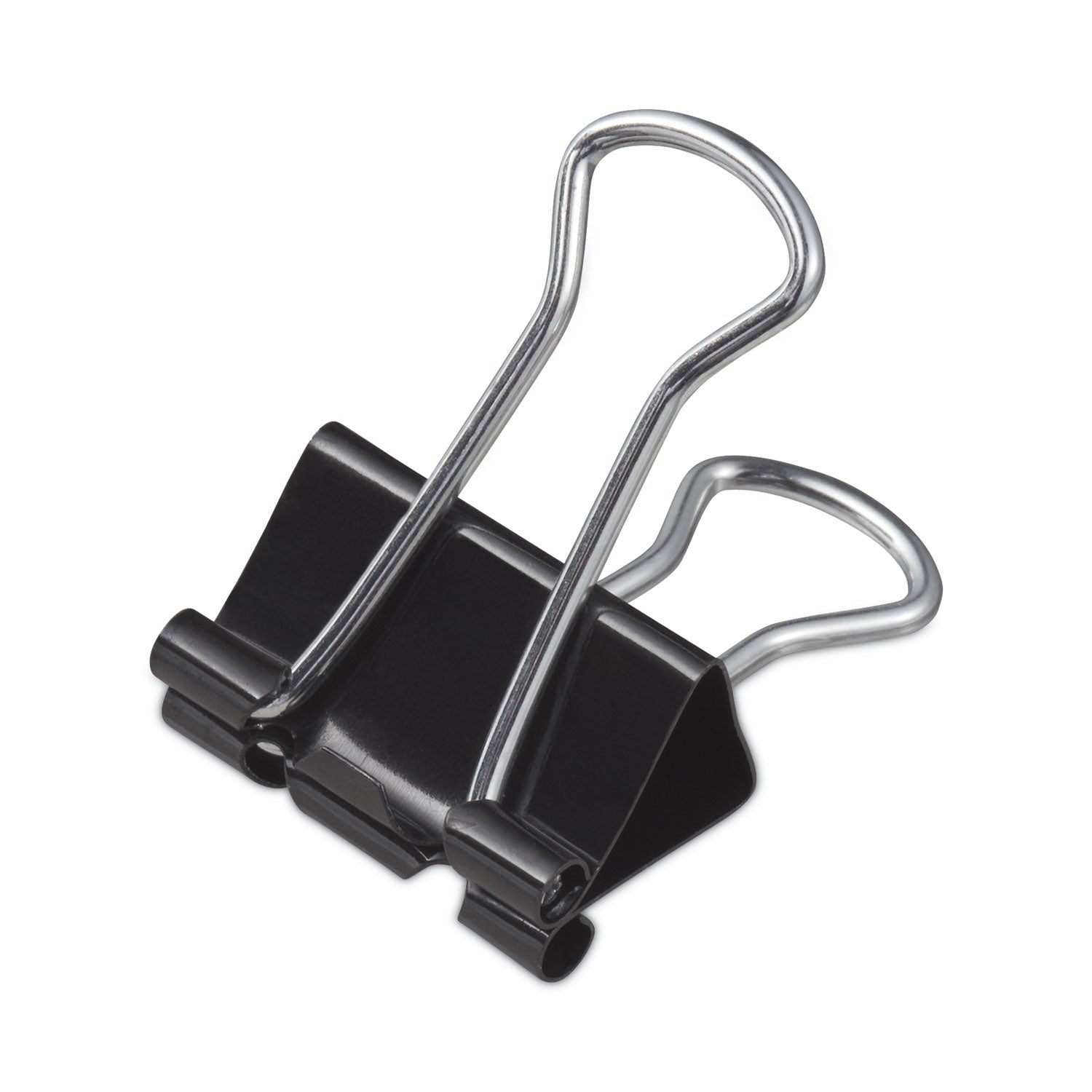 Binder Clip Zip-Seal Bag Value Pack, Small, Black/Silver, 144/Pack -