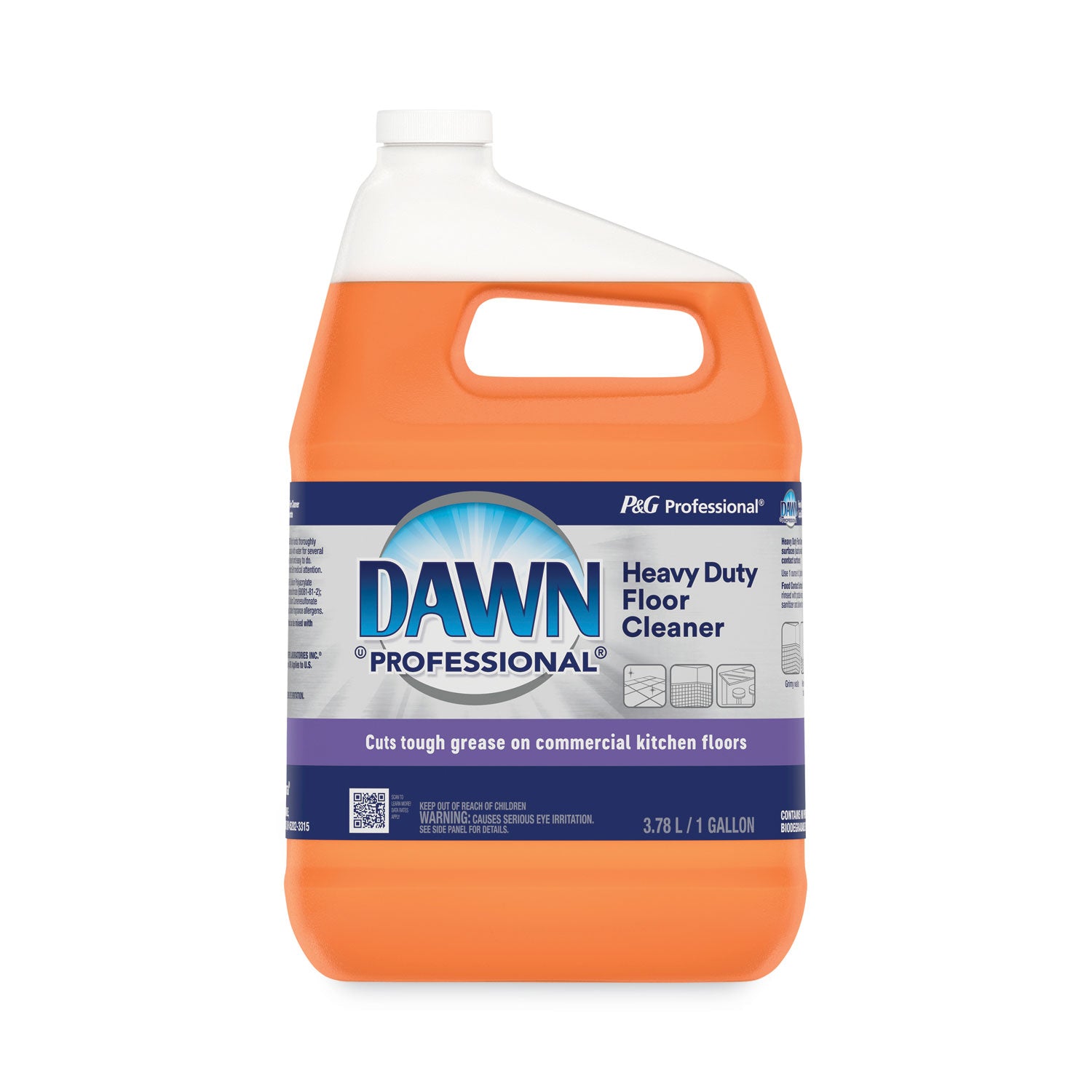 Heavy-Duty Floor Cleaner, Neutral Scent, 1 gal Bottle, 3/Carton - 2