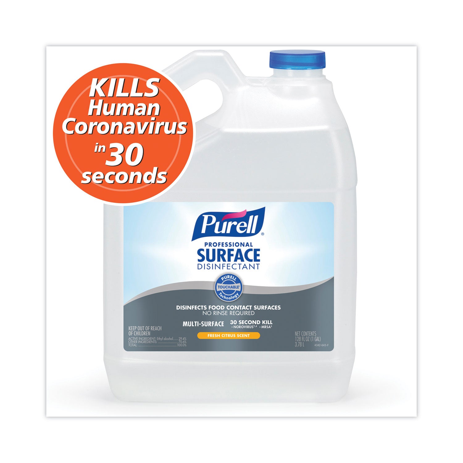 professional-surface-disinfectant-fresh-citrus-1-gal-bottle-4-carton_goj434204 - 1