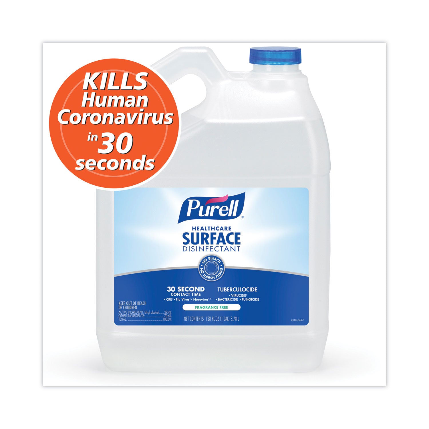 healthcare-surface-disinfectant-fragrance-free-128-oz-bottle-4-carton_goj434004 - 1