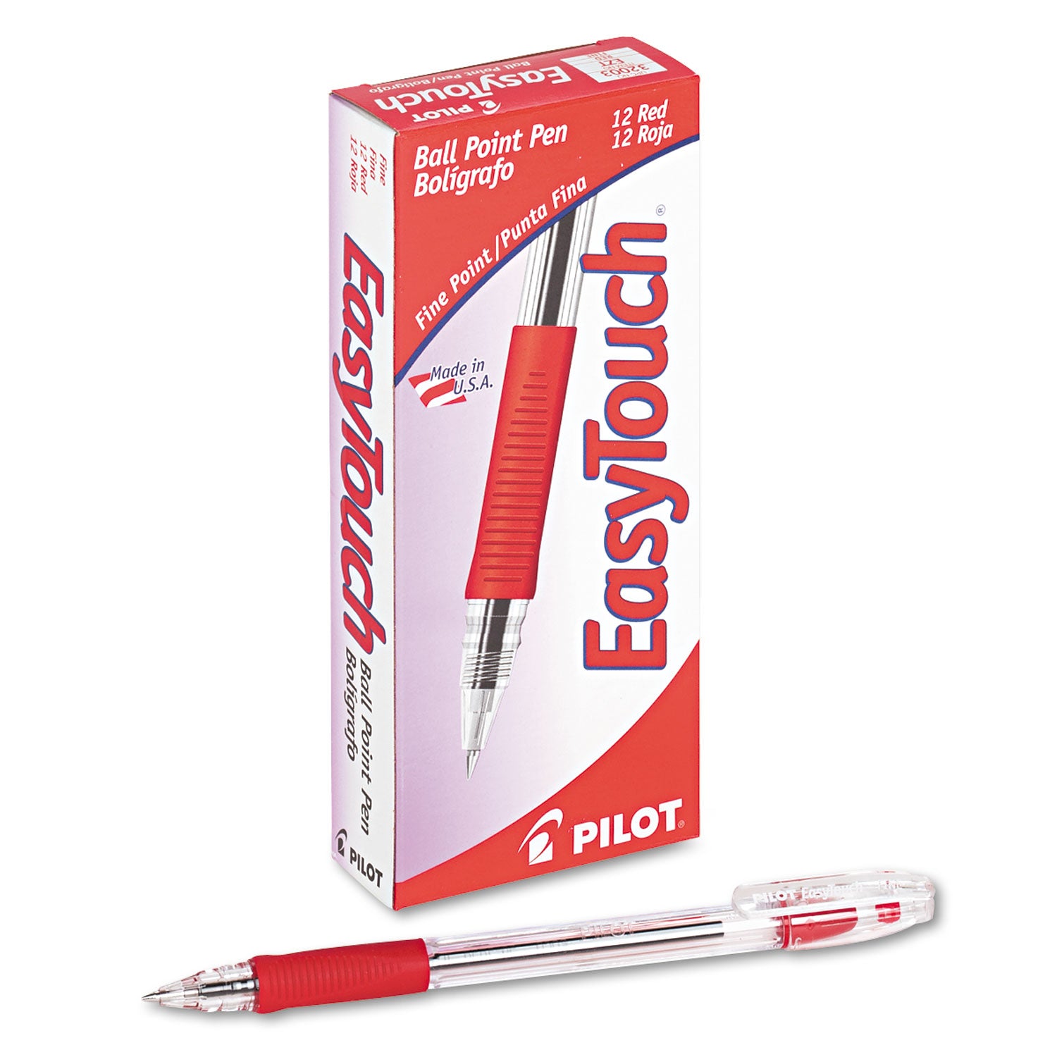 easytouch-ballpoint-pen-stick-fine-07-mm-red-ink-clear-red-barrel-dozen_pil32003 - 2
