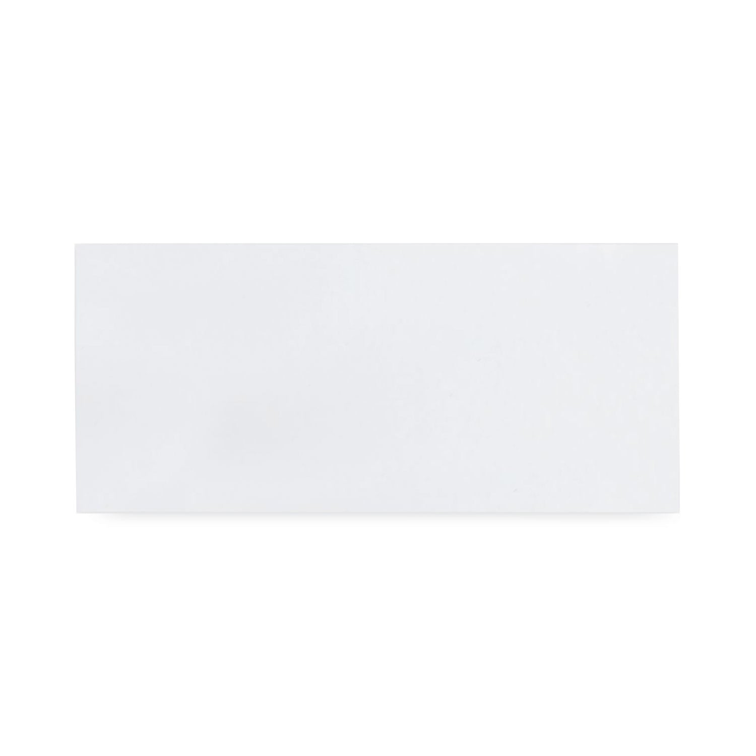 Business Envelope, #10, Commercial Flap, Diagonal Seam, Gummed Closure, 24 lb Bond Weight Paper, 4.13 x 9.5, White, 1,000/Box -