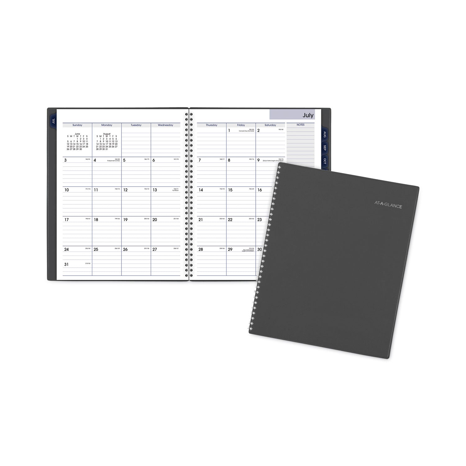 dayminder-academic-monthly-desktop-planner-twin-wire-binding-11-x-85-charcoal-cover-12-month-july-to-june-2023-2024_aagayc47045 - 1