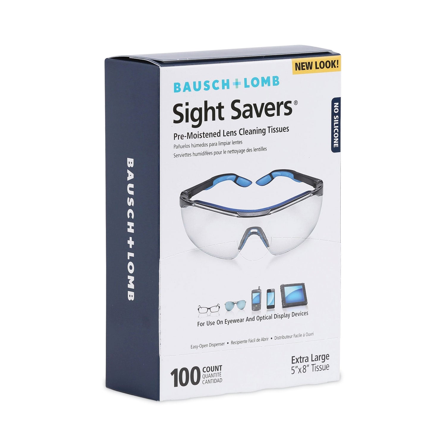 Sight Savers Premoistened Lens Cleaning Tissues, 8 x 5, 100/Box -